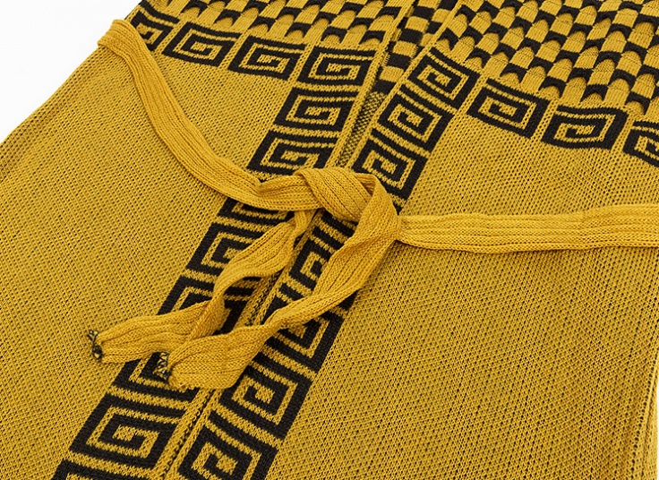 مانتو بافت جلو باز طرح دار