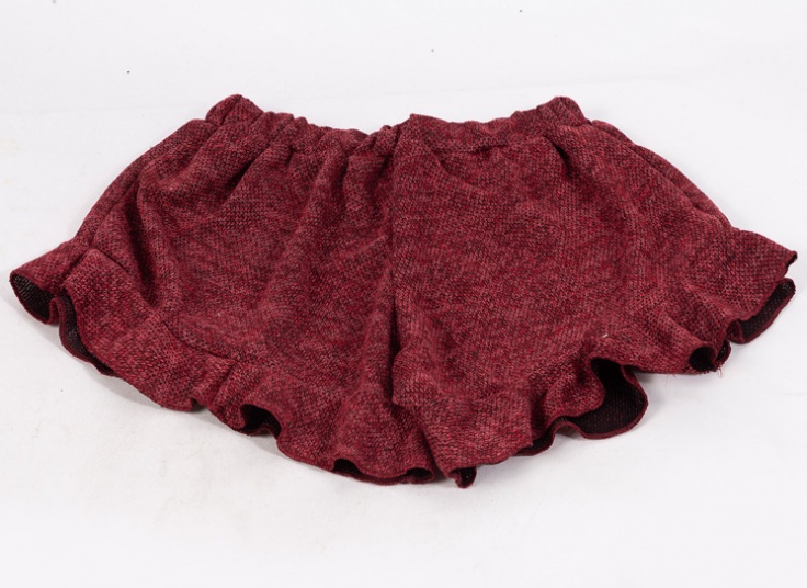 شورتک چین دار زنانه طرح بافت