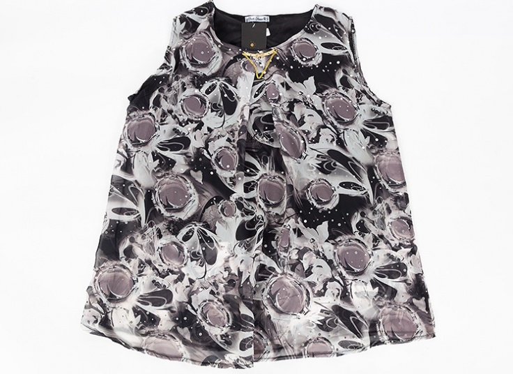 تاپ طرح دار حریر زنانه