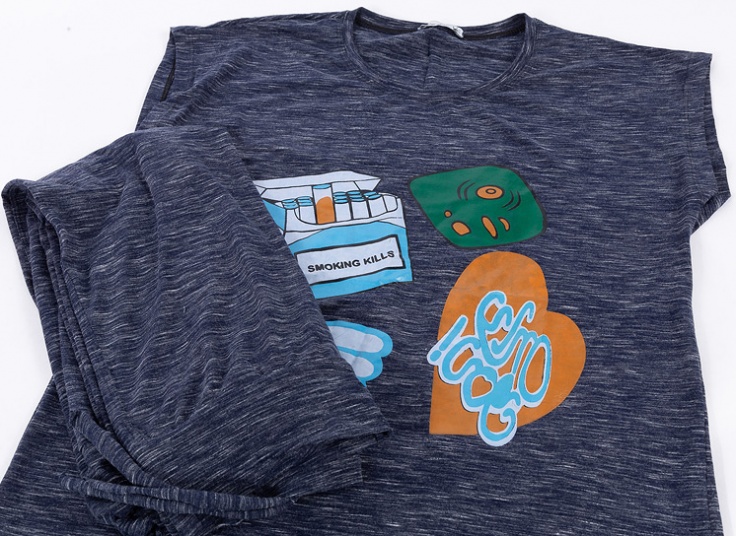 تاپ شلوارک زنانه No Smoking