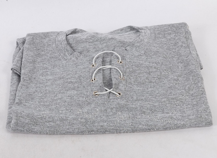 بلوز بافت زنانه مدل پرچ دار