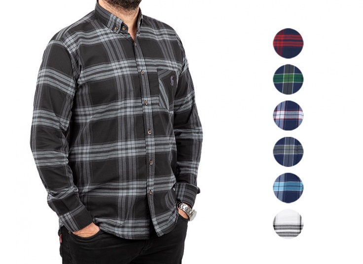 پیراهن چهارخانه مردانه