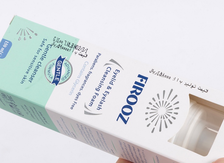 فوم شستشوی پلک و مژه فیروزه