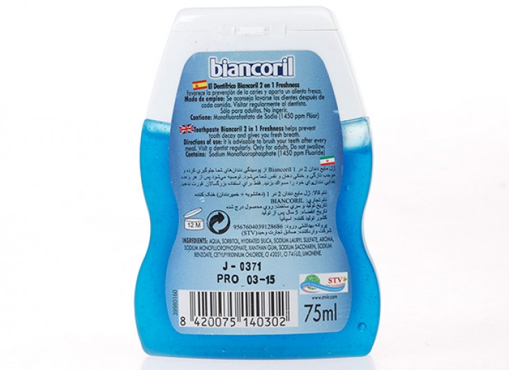 ژل مایع دندان دو در یک Biancoril