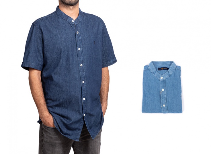 پیراهن جین آستین کوتاه طرح Ralph Lauren