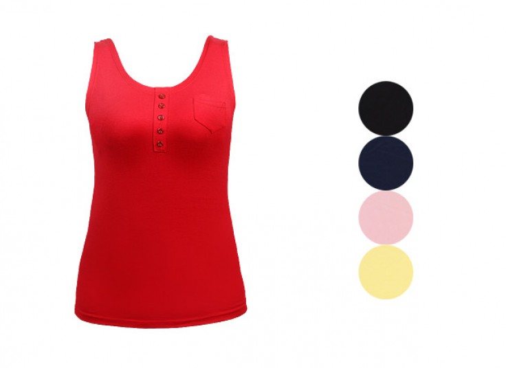 تاپ زنانه دکمه دار