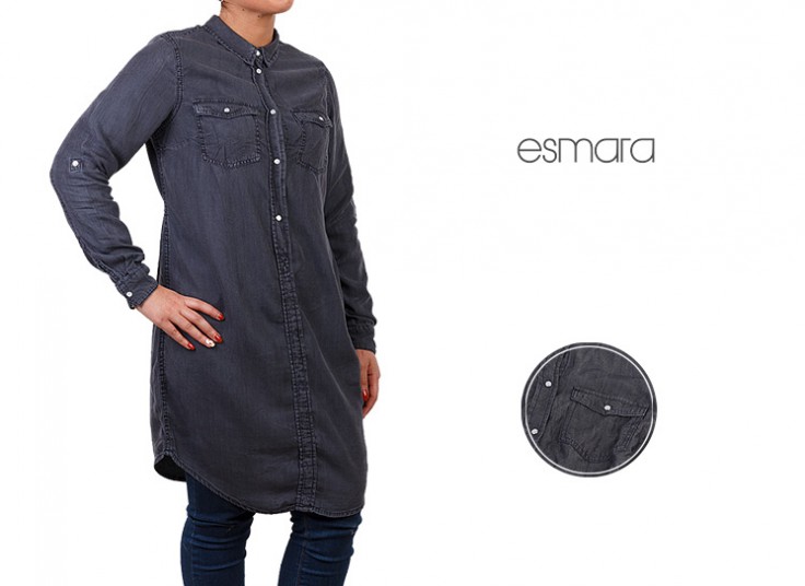 مانتو طرح جین زنانه esmara