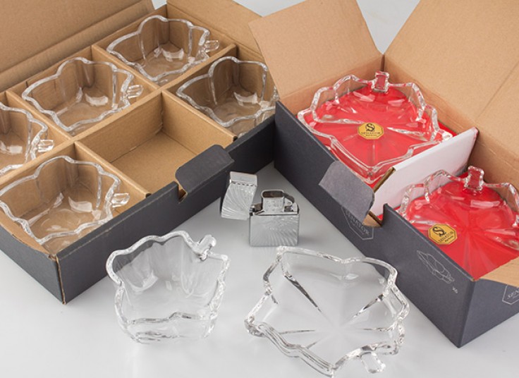 ترشی خوری و زیرلیوانی بلور