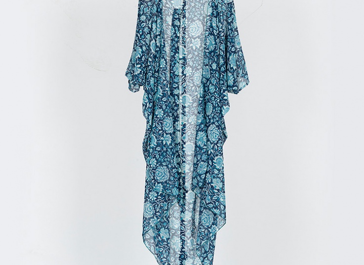 مانتو حریر جلو باز