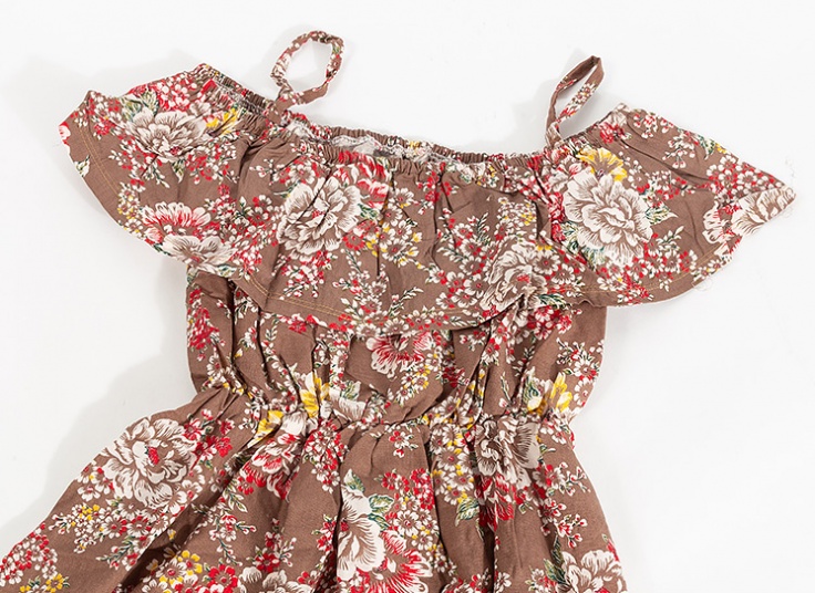 پیراهن ساحلی یقه قایقی