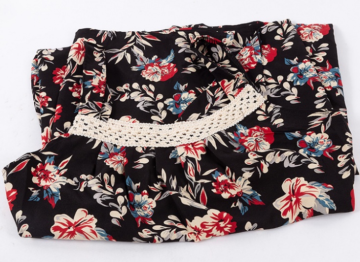 پیراهن نخی طرحدار