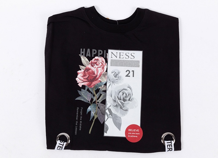 کراپ دخترانه طرح دار