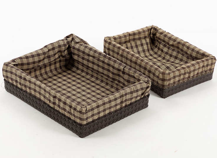 پک دو عددی سبد نان چوبی