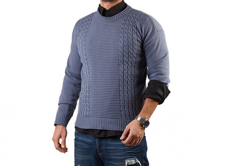 پلیور بافت طرح پیچ مردانه
