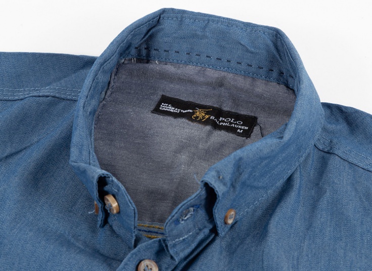 پیراهن طرح جین آستین کوتاه Polo