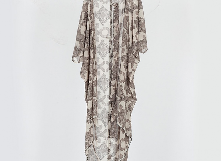 مانتو حریر جلو باز