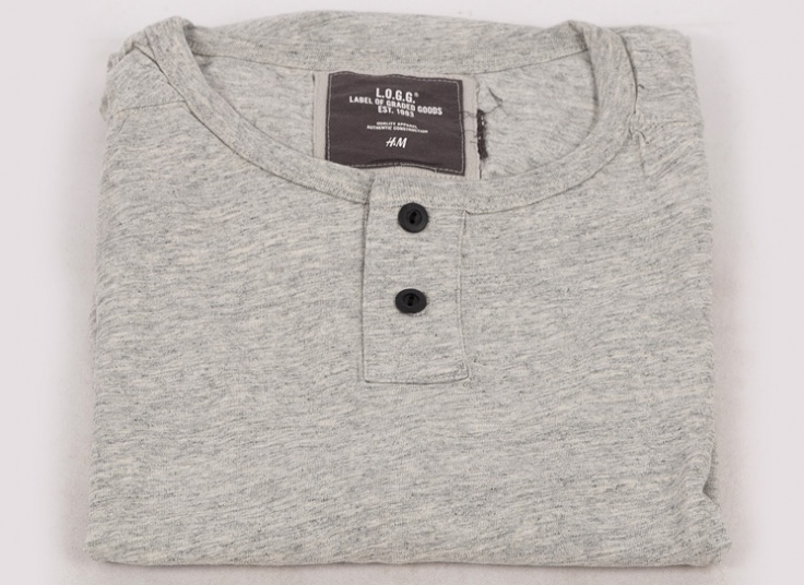 تیشرت دکمه دار مردانه H&M