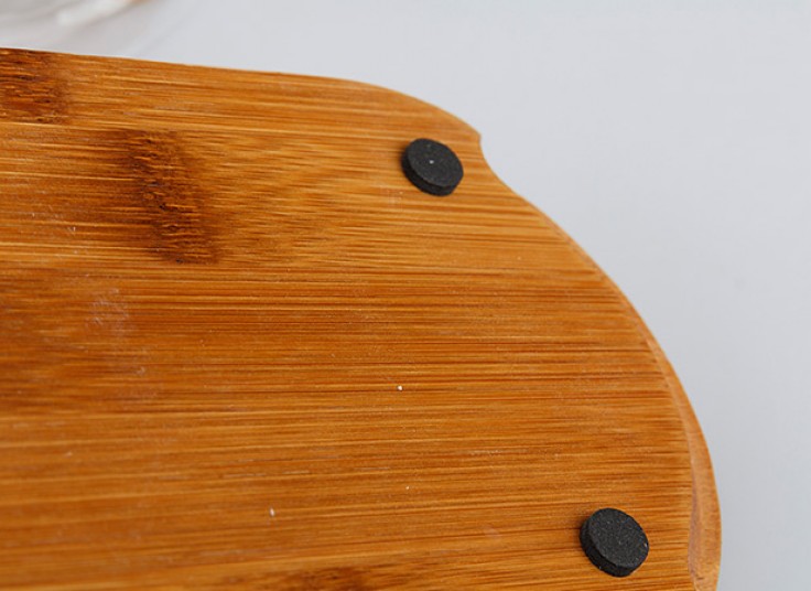 ست جا ادویه شیشه ای بامبو