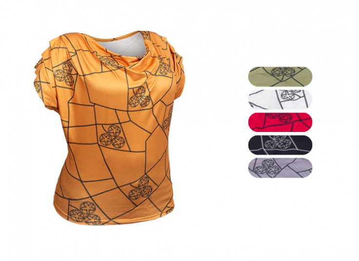 تاپ یقه شل فلامنت