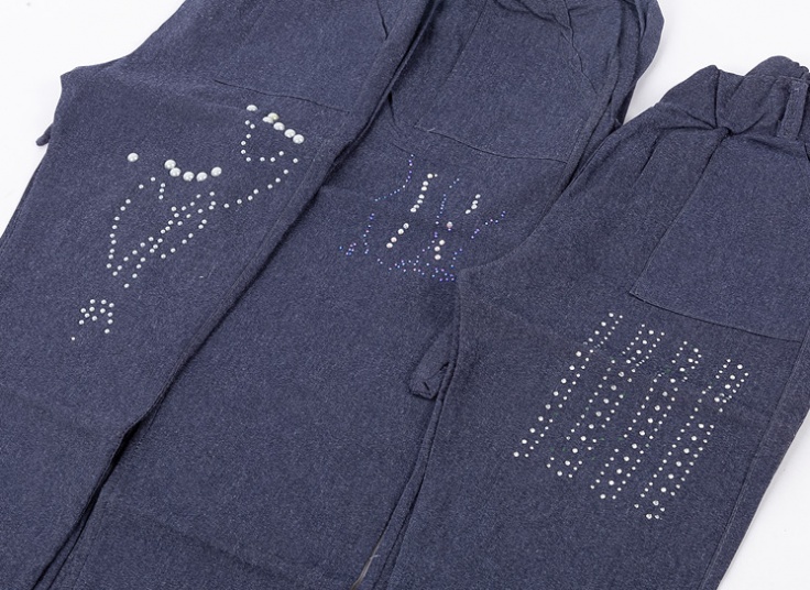 شلوار کتان دخترانه نگین دار