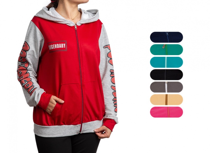 سویشرت کلاهدار زنانه Legendary