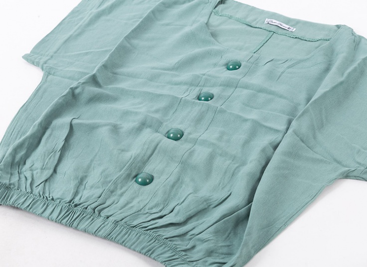 کراپ نخی دکمه‌دار کد14276