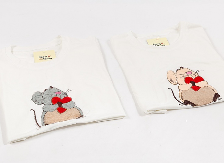 تیشرت زنانه تکه دوزی Mouse