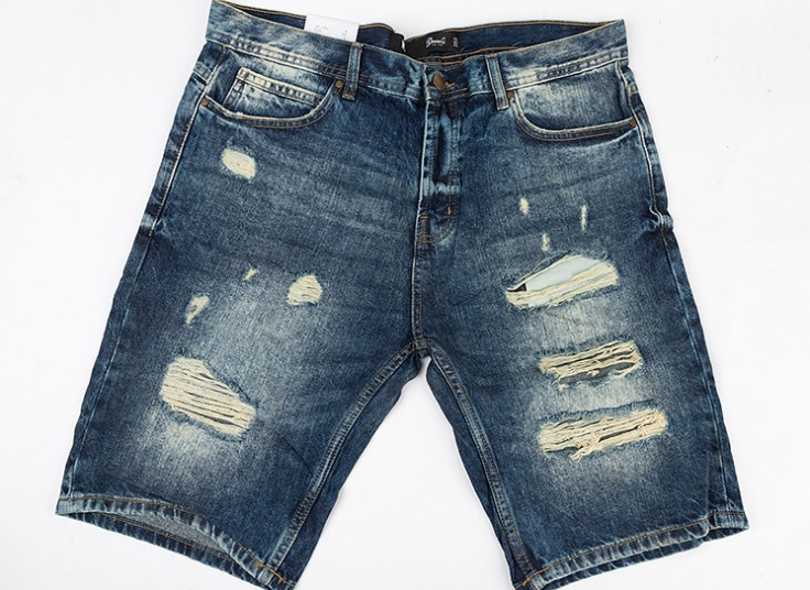 شلوارک جین مردانه زا‌پ‌دار Denim