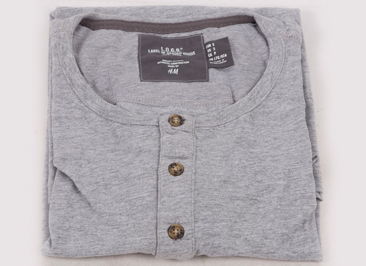 تیشرت دکمه دار مردانه H&M