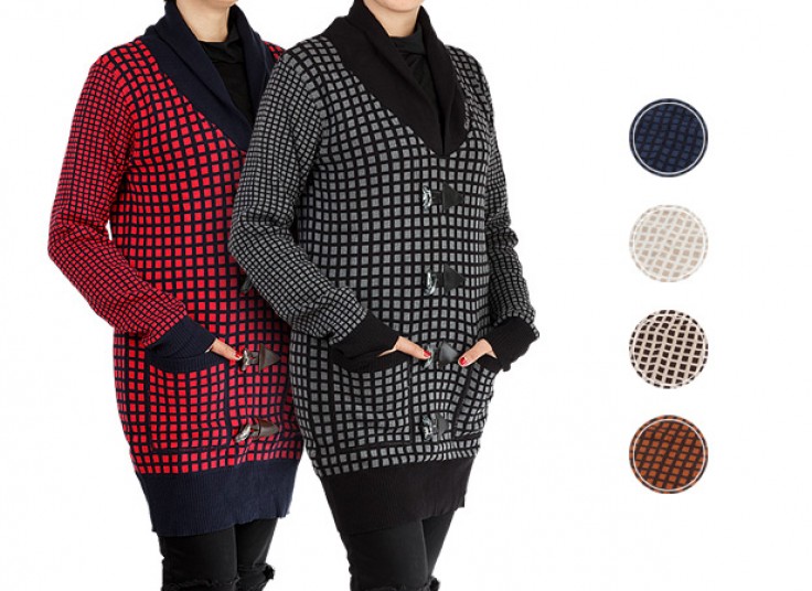 مانتو بافت جلو بسته VELVET VILLAINS