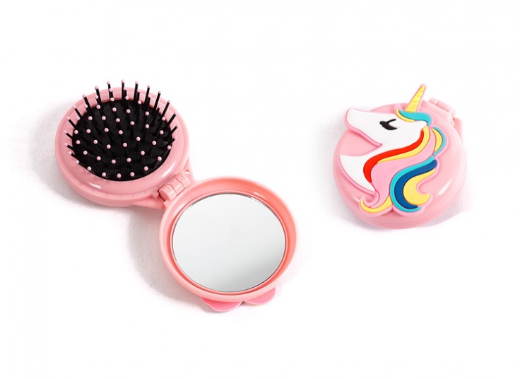 آینه جیبی و شانه یونیکورن