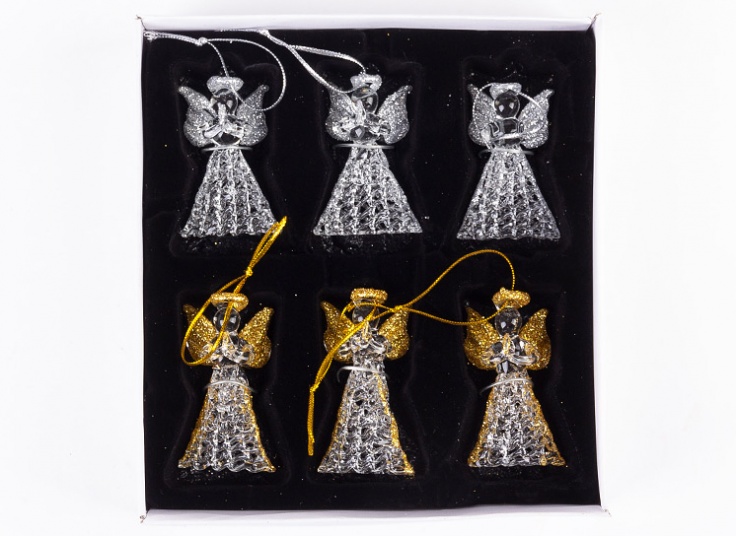 مجسمه شیشه ای فرشته بالدار