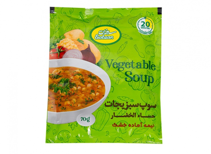 سوپ نیمه آماده سبزان