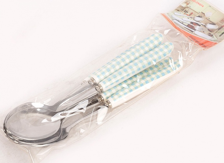 قاشق غدا خوری دسته سرامیکی