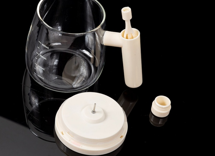 ماگ همزن دار شیشه ای