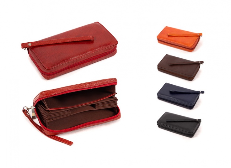 کیف پول زنانه طرح آکاردئونی