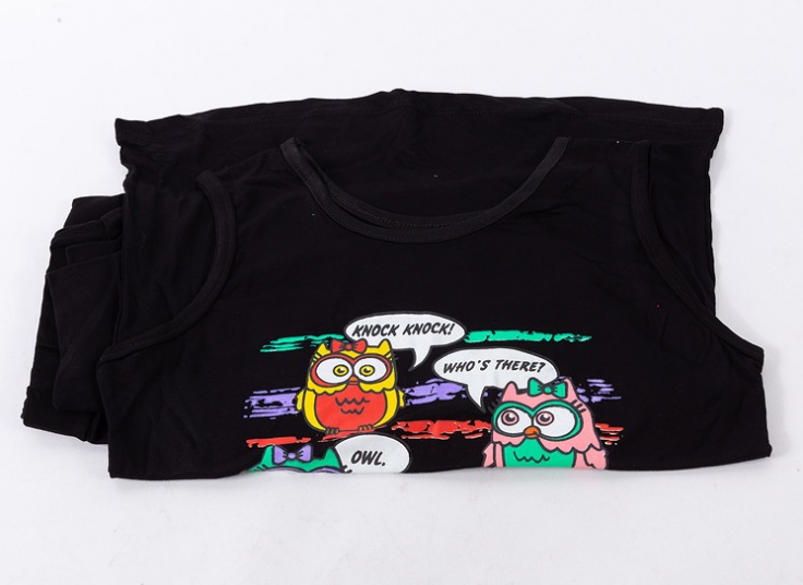 ست تاپ و شلوار طرح جغد