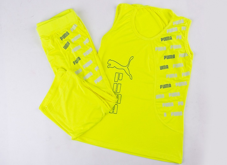 ست تاپ و شلوارک طرح Puma