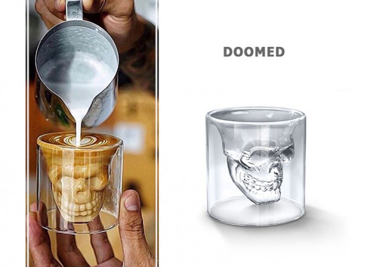 لیوان دوجداره اسکلتی DOOMED
