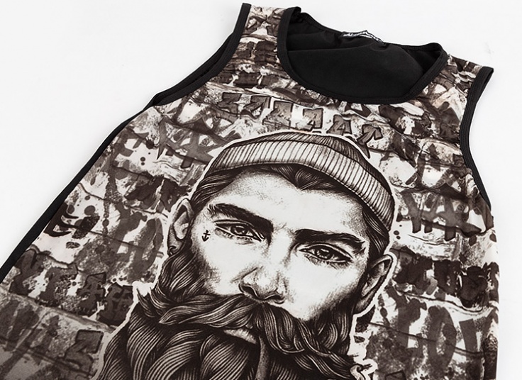 رکابی طرحدار مردانه