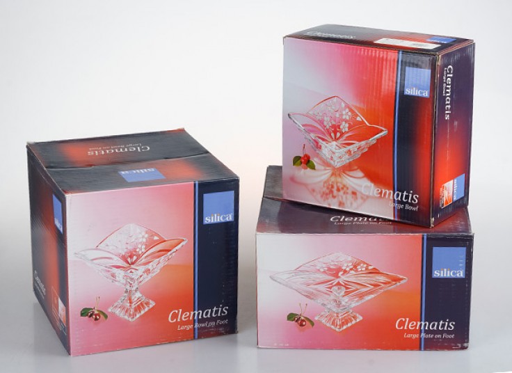 ظروف بلور رنگی Silica