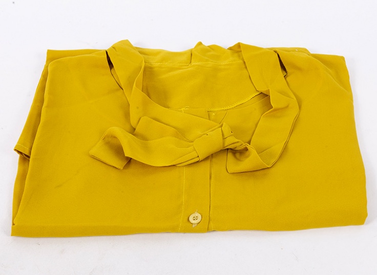 بلوز حریر یقه کراواتی کد 11456