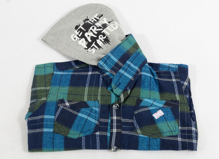 پیراهن چهارخانه پسرانه Monarch