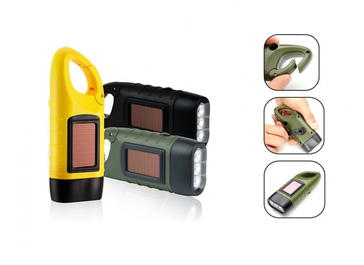 چراغ قوه دستی شارژی خورشیدی