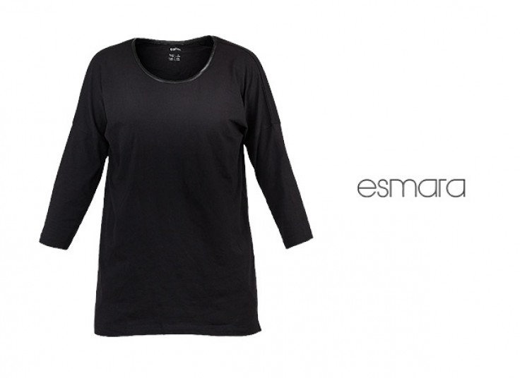 تیشرت یقه چرمی ESMARA