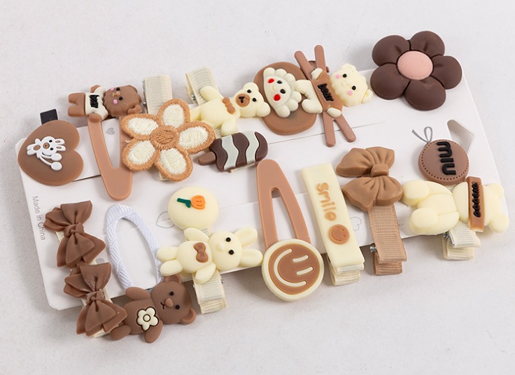 بسته 14 عددی گیره مو عروسکی