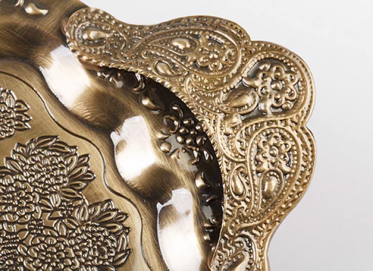 سینی فلزی طرح برجسته