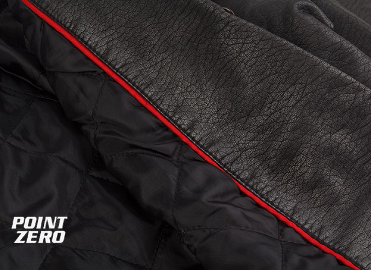 کاپشن چرم مردانه POINT ZERO