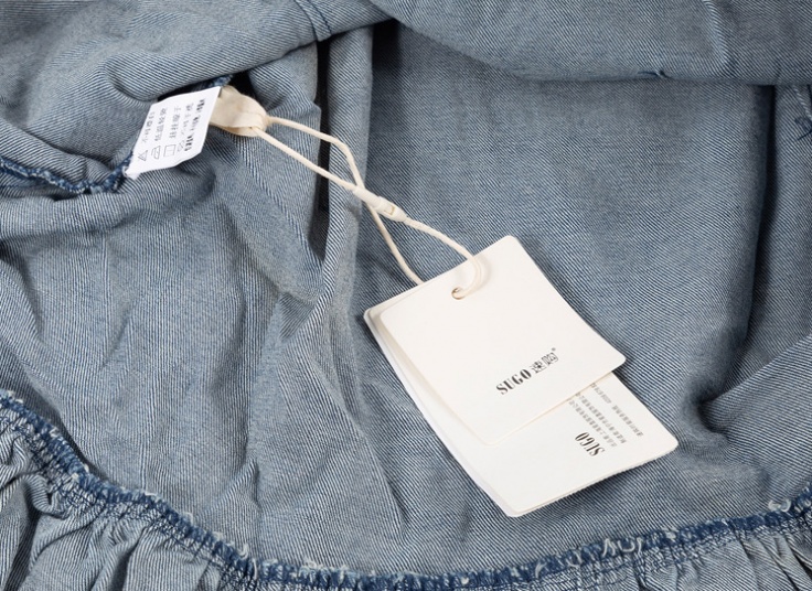 پیراهن جین یقه مروارید SUGO