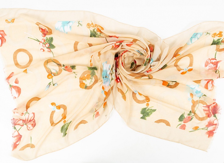 شال نخی طرحدار